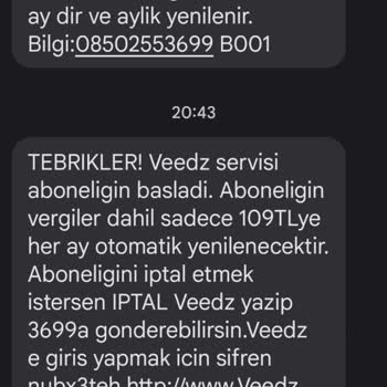 Veedz-tr.com İstenmeyen Abonelik