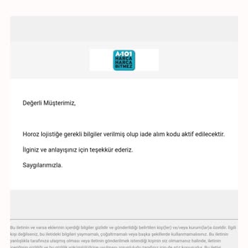 A101 Ve Horoz Lojistik Tam 5 Aydır İademi Almıyor