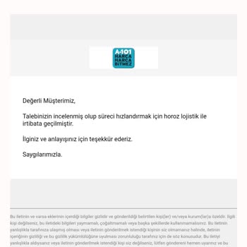 A101 Ve Horoz Lojistik Tam 5 Aydır İademi Almıyor
