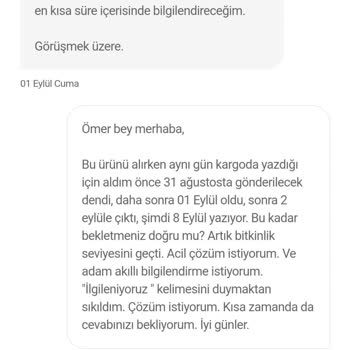 Hepsiburada'da Ötelenen Kargo Tarihi. Almış Olduğum Ürün Kargolanmadı.