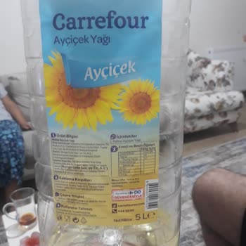 Carrefour Sıvıyağ Kötü Kokuyor Ve Dibi Beyaz Baloncuk Şeklindeydi