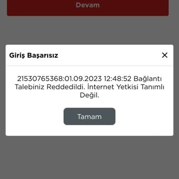 Ziraat Borsa İnternet Yetkisi Tanımlı Değil