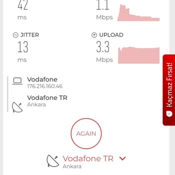 Vodafone Düşük İnternet Hızı