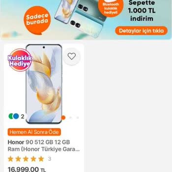Hepsiburada Honor 90 Eksik Ürün Teslimi