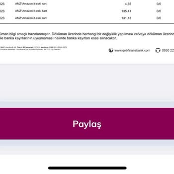 QNB Finansbank Amazondan Gelen İadeyi Yatırmadı