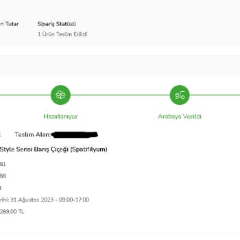 ÇiçekSepeti Çiçek Siparişiyle İlgili Sorun