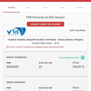 Vib Turizm Sakarya Koltuk Yaslama Aparatı Kırık Ve Şarj Yuvası Kirli!