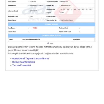 Aras Kargo 3 Kez Gelen Yurt Dışı Kargomu Başka Şubeye Gönderdi