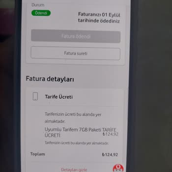 Vodafone Taahhüt Olduğu Halde Fazla Ücret Faturası Çıkarıyor.