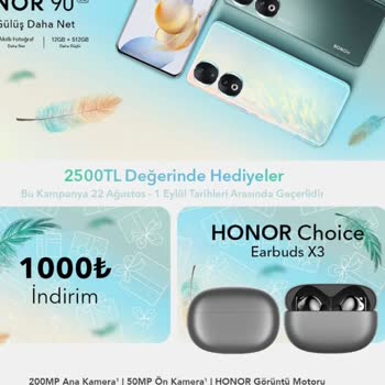 Hepsiburada Honor 90 Kampanyası Kulaklıkla Alakalı