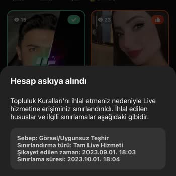 Azar Chat Hesabım Askıya Alındı