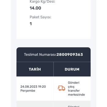 Sürat Kargo 10 Gün Oldu