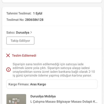 Aras Kargo Kargom İade Ye Gitti