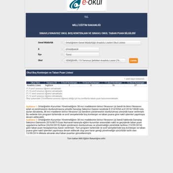 Milli Eğitim Bakanlığı (MEB) Öğrenci Nakli Hata