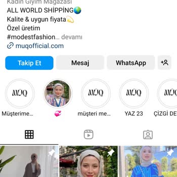 MÜQ Instagram Üzerinden Satış Yapan Müq Offical Kadın Giyim Mağazası