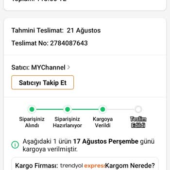 Trendyol Expires Kargoları Teslim Etmiyor Kayboluyor