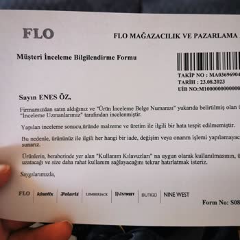 Lumberjack FLO Kurumsal Bir Firma Değil.