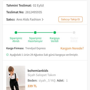 Trendyol Express Kargo Sorunu