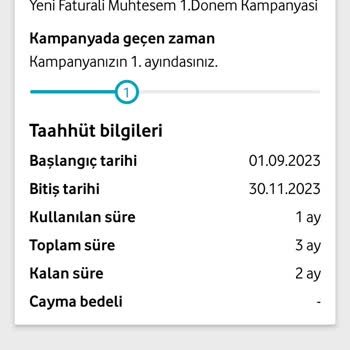 Vodafone Red'li Özel 18GB Taahhüt Yanlış Gözüküyor