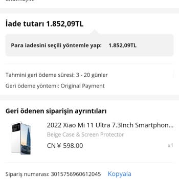 Aliexpress Para İadesi Yapılmadı