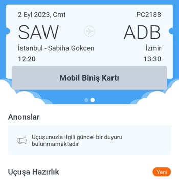 Pegasus Sefer İptali Koltuk İade