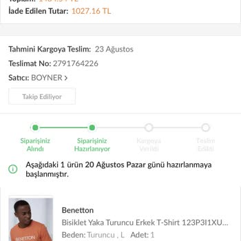 Boyner Trendyol'da Ürünümü 2 Haftadır Göndermedi İptal de Etmiyor