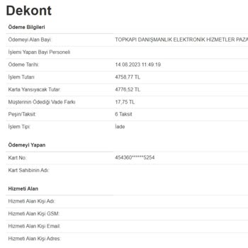 Pazarama Ve İş Bankası Ücret İadesi Yapmıyor