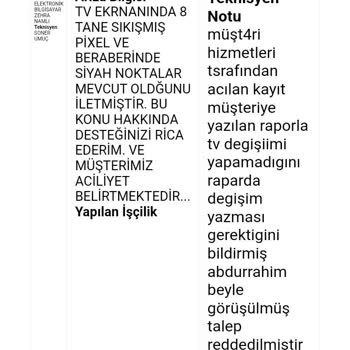 Teknosa TLC 75 İnc QLED TV Ayıplı Ürün İade Almıyor.