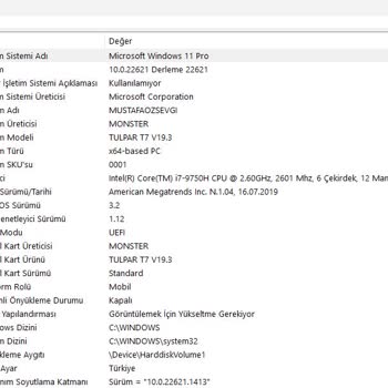 Monster Notebook Servis Sonrası Yaşadığımız Sorunlar