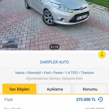 Garipler Auto (Afyonkarahisar) Araç Alım Satım