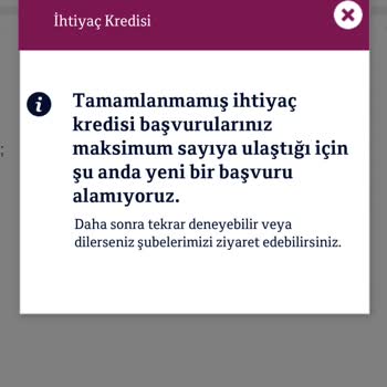 QNB Finansbank Kredi Başvuru Hatası