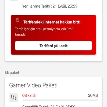 Vodafone Gamer Paketti Sorunu