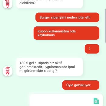 Tıkla Gelsin Sipariş İptali Sebepsizce