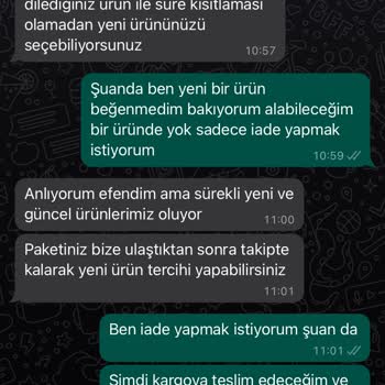By Tuğçe Kaya İade Almayıp Zorla Başka Ürün İle Değişim Yaptırmaları