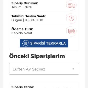 İPApp Sipariş Teslimat Fiyat Farkı Depozito Ücreti