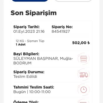 İPApp Sipariş Teslimat Fiyat Farkı Depozito Ücreti