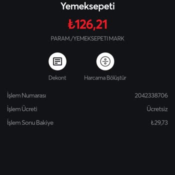 Yemeksepeti Market Paramı Çekti, Siparişimi Göndermedi.