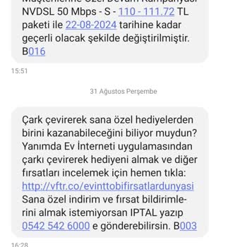 Vodafone Net Yalan Beyan İle Kandırılma