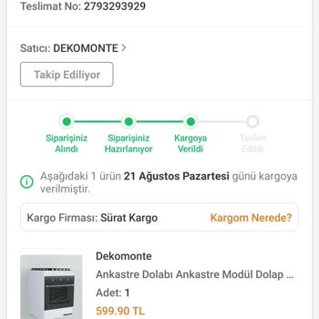 Sürat Kargo Kargom Elime Ulaşmıyor