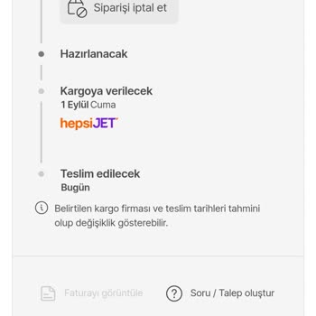 Hepsiburada Honor 90 Marka Telefonun 15 Gündür Kargolanmasını Bekliyorum.