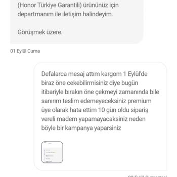 Hepsiburada Honor 90 Marka Telefonun 15 Gündür Kargolanmasını Bekliyorum.