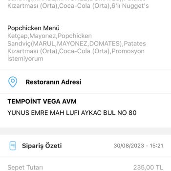 Tıkla Gelsin Ücret İadesi Yapmıyor