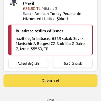 Amazon Ürünü Göndermiyor, Fiyatı Değiştirdi.