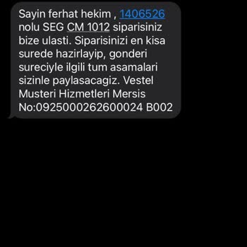 Vestel Servis Teslimat Yapmıyor