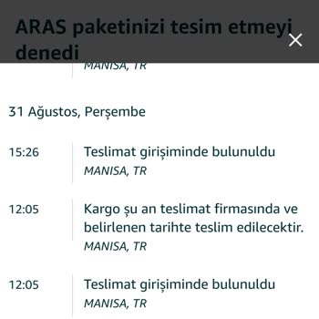 Aras Kargo Kargo Teslimatının Gecikmesi