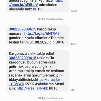 Aras Kargo Teslimat Sorunu Ve İdari İşlem Yetersizliği