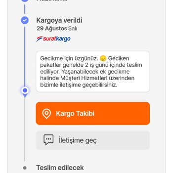 Sürat Kargo Kaç Gündür Kargom Elime Ulaşmadı