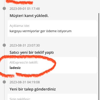Aliexpress Geri Ödeme Yapmıyor