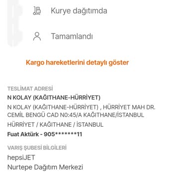Hepsiburada, Hepsijet, Nkolay Müşteriye Haber Verilmeden Satıcıya İade?