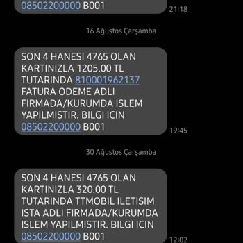 TT Mobil Otomatik Ödeme Fazla Ücret